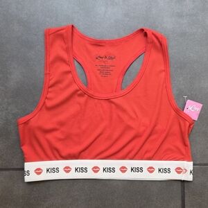 NWT Love To Sleep Kiss Sports Bra